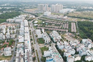 A new residential area in Binh Chanh district, Ho Chi Minh City