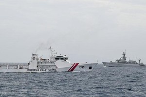 A ship of Indonesia Coast Guard. (Photo: thejakartapost.com)