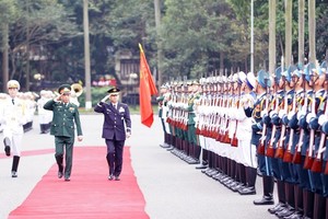 General Yamazaki Koji, Chief of Staff, Joint Staff of Japan Self-Defence Forces, pays an official visit to Vietnam from March 1 to 4. (Photo: SGGP)