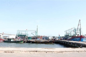 A wharf at Nam Cua Viet fishing port (Photo: VNA) 
