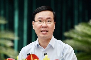 State President Vo Van Thuong and delegates attend the meeting. (Photo: SGGP)