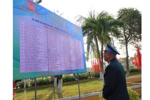 Da Nang holds ceremony in commemoration of 64 Gac Ma battle martyrs