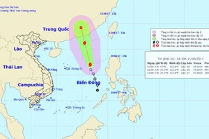 Xuất hiện cơn bão số 1 năm 2017 