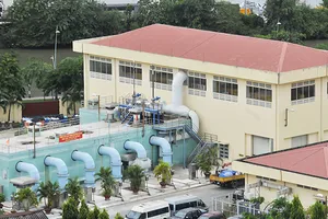 Trạm bơm nước thải dự án Cải thiện vệ sinh môi trường lưu vực Nhiêu Lộc - Thị Nghè Ảnh: CAO THĂNG