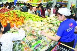 Hàng hóa dồi dào và an toàn giúp hệ thống siêu thị Co.opmart trên cả nước thu hút một lượng lớn khách hàng vào các dịp mua sắm cao điểm, đặc biệt là lễ tết