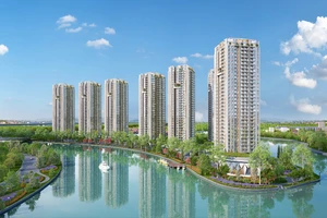 Cảnh quan kỳ ảo của Diamond Riverside