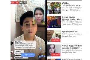 Mỗi clip livestream của các trang Facebook xem bói miễn phí thu hút hàng chục ngàn người bình luận và chia sẻ 