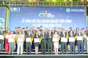 Lễ công bố Doanh nghiệp bền vững năm 2018