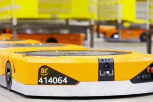 Các robot trong kho hàng của Amazon