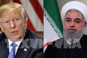 Tổng thống Mỹ Donald Trump (phải) và Tổng thống Iran Hassan Rouhani (phải). Ảnh: AFP/TTXVN