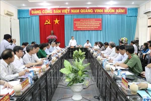 Quang cảnh buổi làm việc. Ảnh: TTXVN