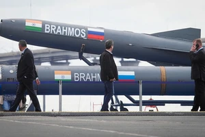 Tên lửa BrahMos. Ảnh: AP