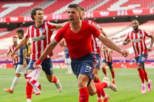 Luis Suarez tỏa sáng vào thời khắc hệ trọng nhất của Atletico Madrid. Ảnh: Getty Images