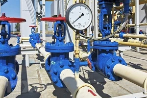 Hệ thống đường ống dẫn khí đốt của Tập đoàn Gazprom (Nga). Ảnh: EPA/TTXVN