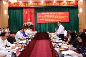 Trung ương kiểm tra công tác cán bộ, đổi mới sắp xếp bộ máy của TP Hà Nội