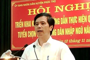 Hà Nội cách chức bí thư, kỷ luật chủ tịch, phó chủ tịch huyện Phúc Thọ