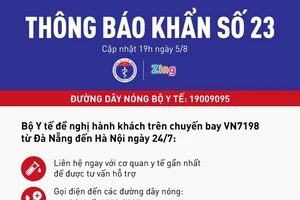 Khẩn cấp tìm người đi chuyến bay VN7198 có nhiều ca mắc Covid-19