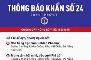 Bộ Y tế thông báo khẩn về bệnh nhân Covid-19 tới 3 nhà hàng tiệc cưới