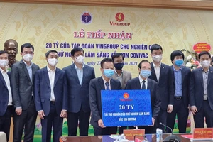 Vingroup tài trợ 20 tỷ đồng cho nghiên cứu thử nghiệm lâm sàng vaccine COVIVAC 