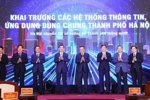 Hà Nội khai trương các Hệ thống thông tin, ứng dụng dùng chung