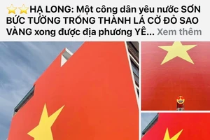 Xử lý một công dân tại TP Hạ Long thông tin sai lệch về việc sơn cờ Tổ quốc ở nhà dân