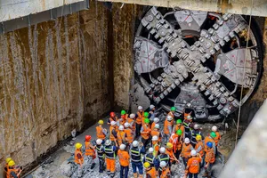 Hoàn thành hành trình khoan 4 nhà ga ngầm Dự án metro Nhổn - ga Hà Nội