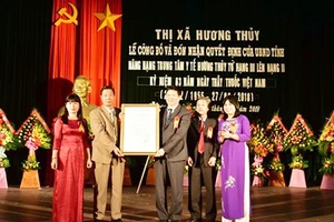 Trung tâm Y tế thị xã Hương Thủy trở thành trung tâm y tế hạng II