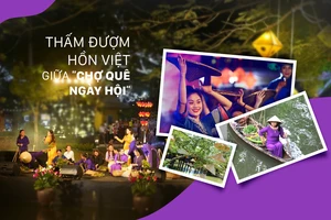 "Chợ quê ngày hội" hài hoà, thân thiện môi trường để tạo nét riêng yên bình so với nhiều nơi khác ​