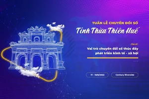 Chủ tịch UBND tỉnh Thừa Thiên Huế phát biểu tại phiên họp thứ 3 của Ủy ban Quốc gia về chuyển đổi số vừa diễn ra tại trụ sở Chính phủ. ​