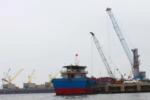Một góc cảng Vũng Áng, thị xã Kỳ Anh, tỉnh Hà Tĩnh