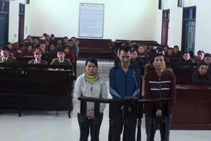 Các bị cáo tại phiên tòa