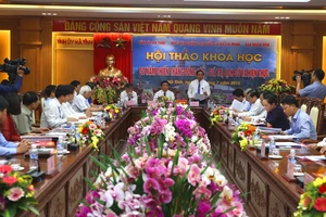 Quang cảnh Hội thảo khoa học "50 năm Chiến thắng Đồng Lộc - Giá trị lịch sử và hiện thực"