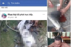 Hình ảnh giết cá thể voọc rồi đăng lên Facebook gây phẫn nộ