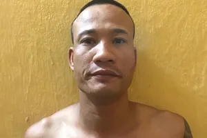 Đối tượng Phan Hưng Hỷ tại cơ quan công an Ảnh: Công an Hà Tĩnh cung cấp