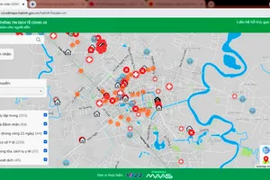 Bản đồ thông tin dịch tễ Covid-19 Hà Tĩnh được truy cập tại địa chỉ https://covidmaps.hatinh.gov.vn/.