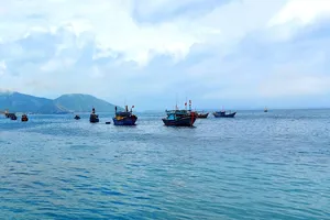 Một góc vùng biển Vũng Áng ở tỉnh Hà Tĩnh