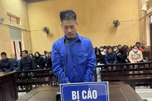 Bị cáo Trần Hữu Xuyến tại phiên tòa xét xử 