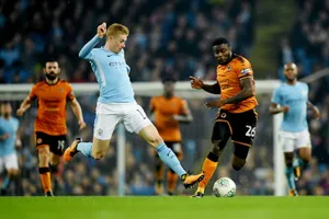 Kevin de Bruyne (phải) đang đóng vai trò rất quan trọng tại Man.City. Ảnh: Getty Images