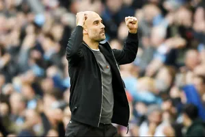 Những màn ăn mừng phấn khích của Pep Guardiola đang đến nhiều hơn. Ảnh: Getty Images
