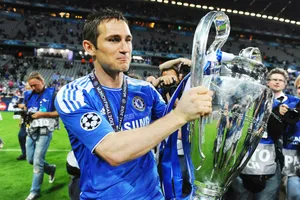 Frank Lampard và khoảnh khắc đăng quang Champions League cuối cùng của một đội bóng Anh. Ảnh: Getty Images 
