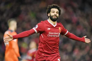 Mohamed Salah đang gây sốt khi dẫn đầu cuộc đua vua phá lưới Premier League. Ảnh: Getty Images 