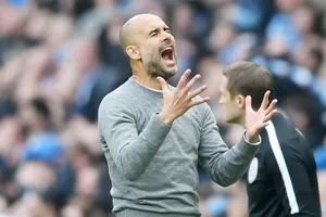 HLV Pep Guardiola nhiều lần phải bày tỏ thất vọng trước các cơ hội bị bỏ lỡ. Ảnh: Getty Images 