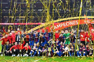 Barca lên ngôi vô địch Cúp nhà Vua Tây Ban Nha. Ảnh: Getty Images