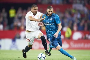 Real đã phải nhận thất bại trước Sevilla. Ảnh: Getty Images