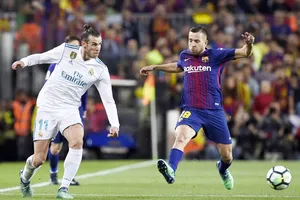 Alba luôn ngổ ngáo nhất khi đối đầu với Real. Ảnh: Getty Images