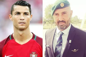 Vệ sĩ Marecos sẽ bảo vệ Ronaldo trong thời gian diễn ra World Cup 2018. Ảnh The Sun.