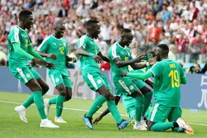 Senegal và màn ăn mừng chiến thắng đầy ấn tượng. Ảnh: Getty Images