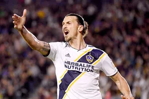 Zlatan Ibrahimovic đang bận thi đấu cho Los Angeles Galaxy trong dịp World Cup này. Ảnh: Getty Images 