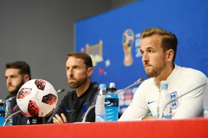 Harry Kane đầy tự tin trong buổi họp báo trước trận. Ảnh: Getty Images