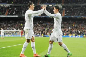 Real đang cân nhắc gọi lại James để khỏa lấp vào vị trí Ronaldo. Ảnh: Getty Images